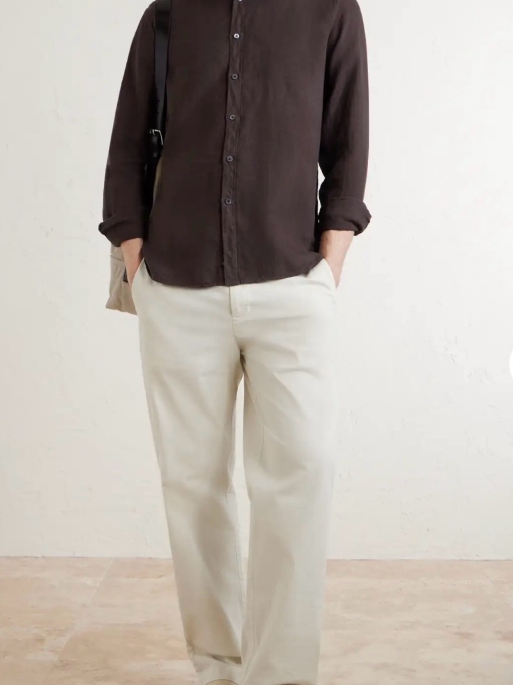 Canali Sportswear Dark Brown Button Down Shirt Size L
